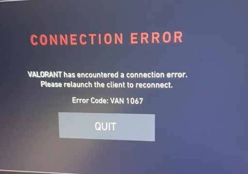 無畏契約錯誤代碼VAN1067-1