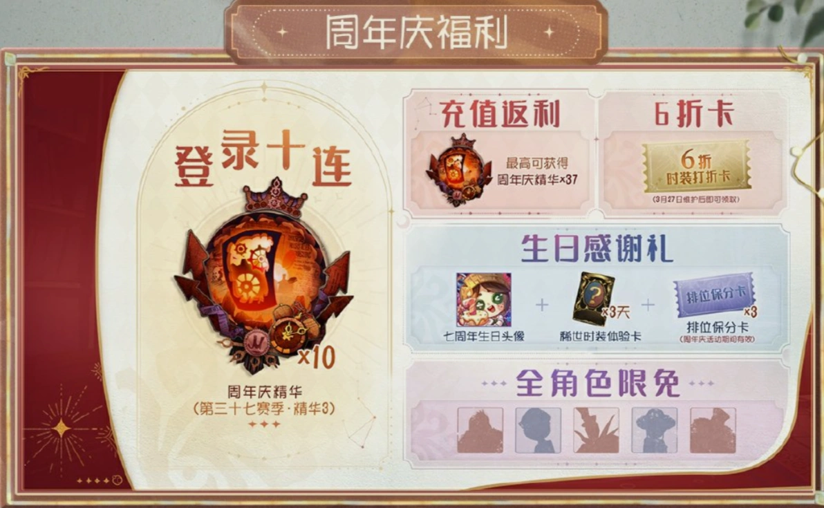 第五人格生日礼福利一览-1