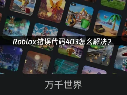 Roblox错误代码403怎么解决？
