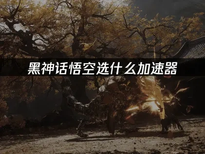 黑神话悟空选什么加速器？