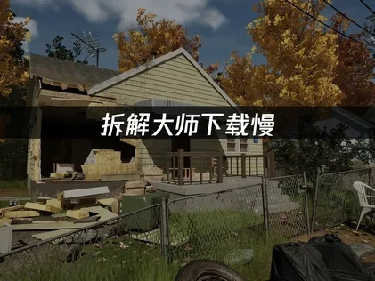 拆解大师下载慢问题的解决方案揭秘！