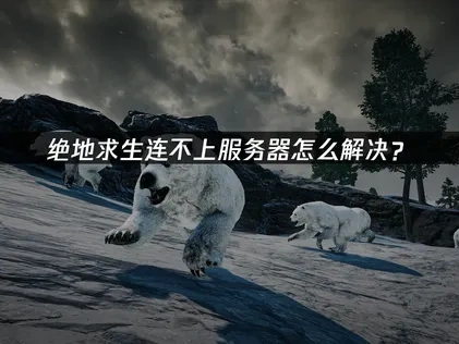 绝地求生连不上服务器怎么办?