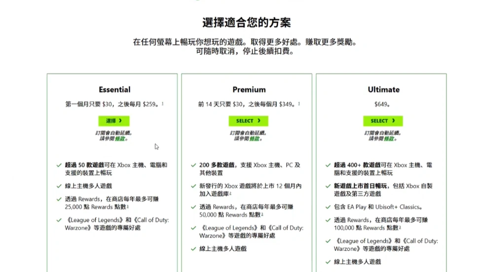 優惠開通
