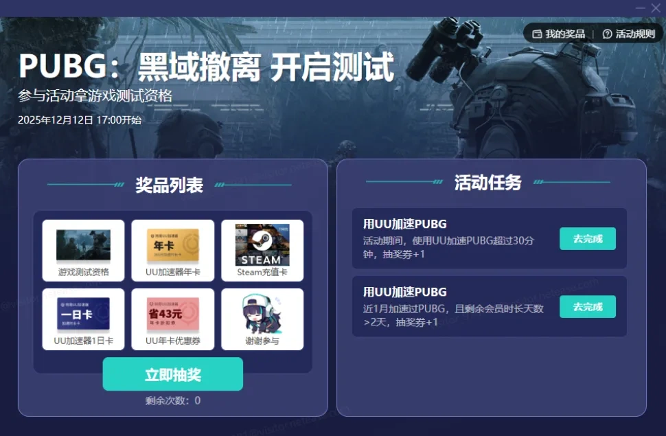 抽奖资格
