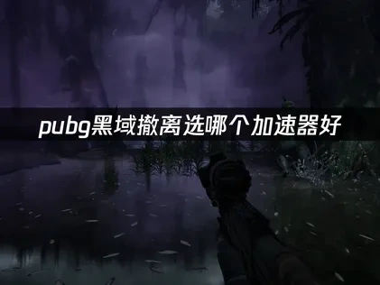 PUBG黑域撤离选哪个加速器好？网络卡顿应对全攻略！