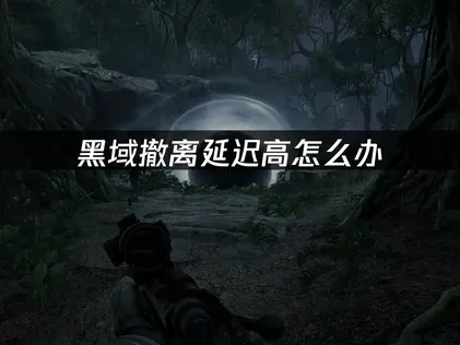 黑域撤离延迟高怎么办？这些解决方法有效降低游戏延迟！