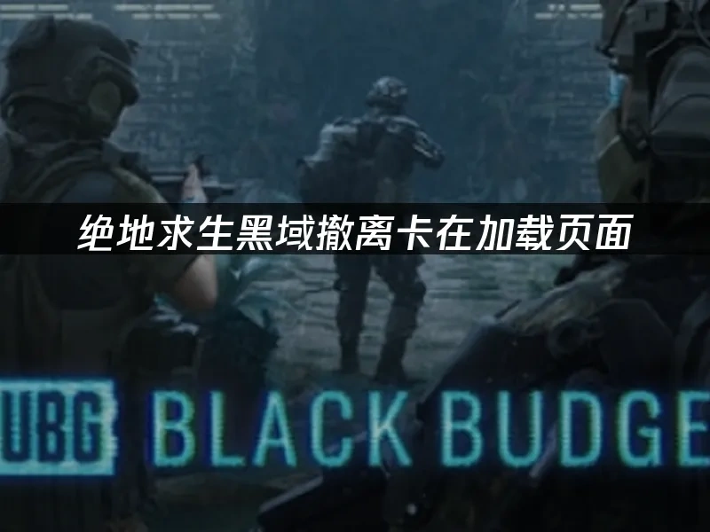 绝地求生黑域撤离 封面图