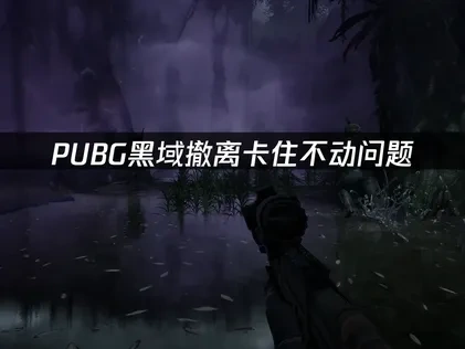 PUBG黑域撤离卡住不动解决方案详解与优化指南！