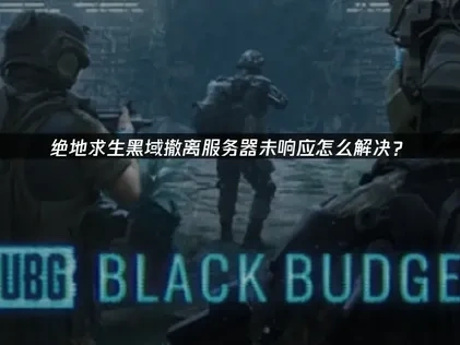绝地求生黑域撤离服务器未响应的应对全攻略！