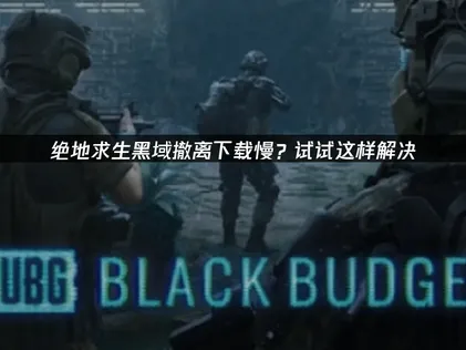 绝地求生黑域撤离下载慢？优化方案全解析！