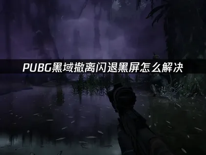 PUBG黑域撤离闪退黑屏怎么办？最新有效修复方法汇总！
