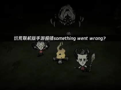 饥荒联机版手游报错something went wrong？网络优化解决指南！