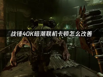 戰錘40K暗潮聯機卡頓怎麼辦？手把手教你解決！